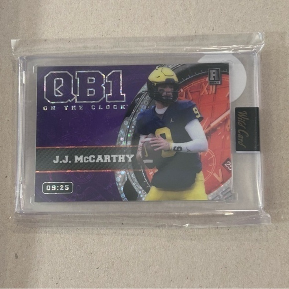 JJ McCarthy 9/25 Rookie QB1 Rare Trading Card